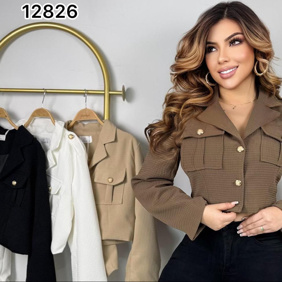 Chaqueta Tela Waffle