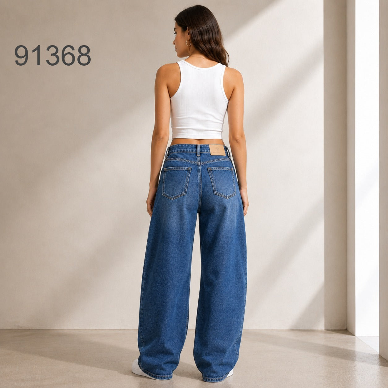 JEAN TIPO BAGGY EFECTO LINEA