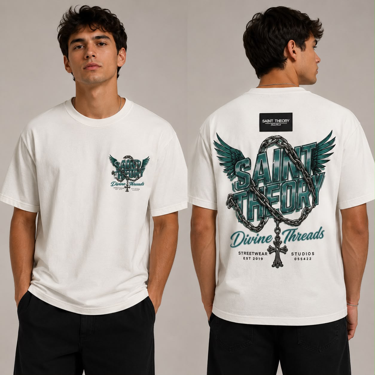 CAMISETA SAINT THEORY DIVINE STREETWEAR