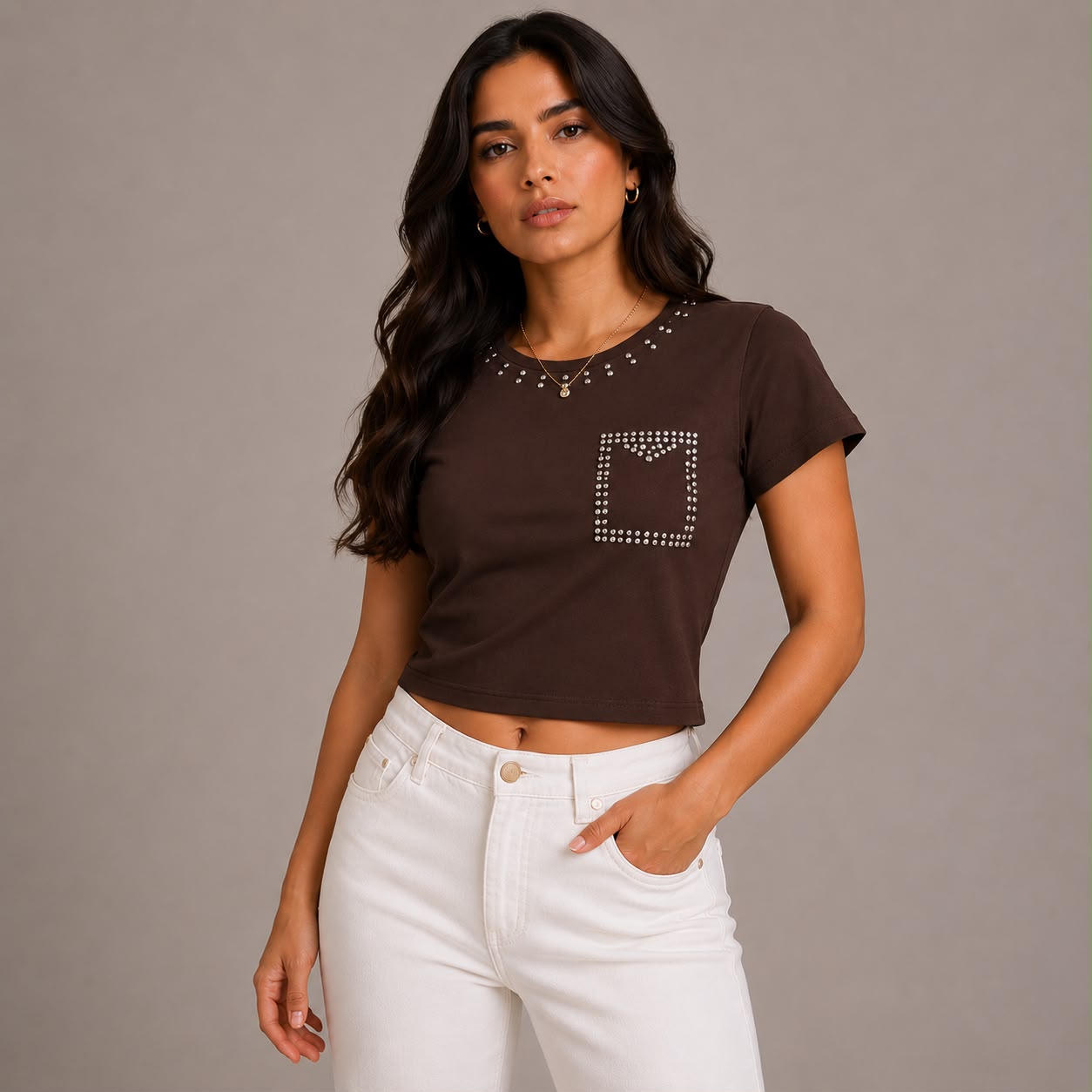 BLUSA DETALLES DE PIEDRERIA