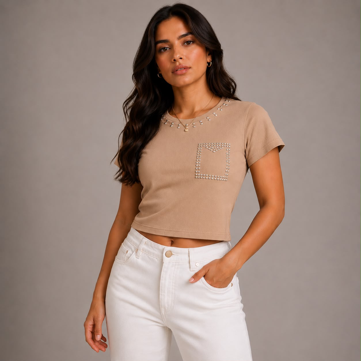 BLUSA DETALLES DE PIEDRERIA