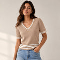 BLUSA EN HILO ESCOTE V