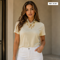 CAMISA CUELLO REDONDO-ACCESORIO