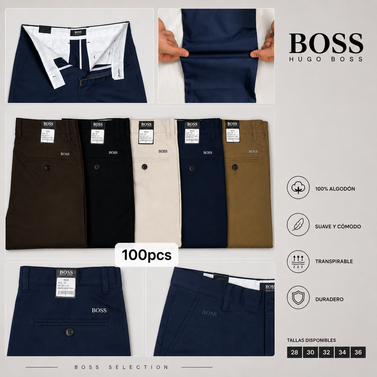 PANTALON CABALLERO DRIL BOSS