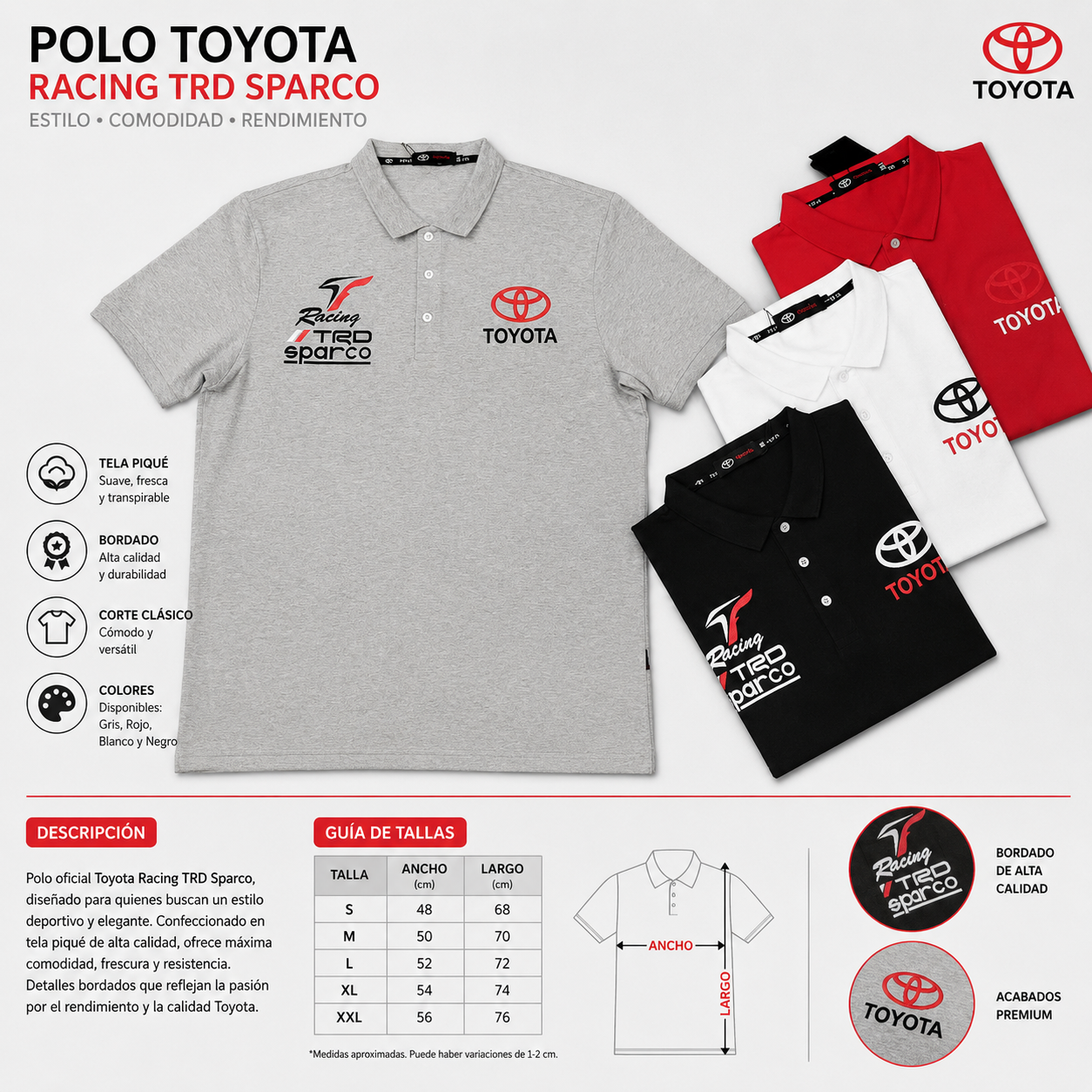 POLO CABALLERO TOYOTA