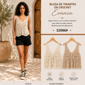 BLUSA DE TIRANTES CROCHET EVANIA