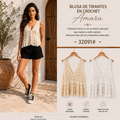 BLUSA DE TIRANTES CROCHET AMARA