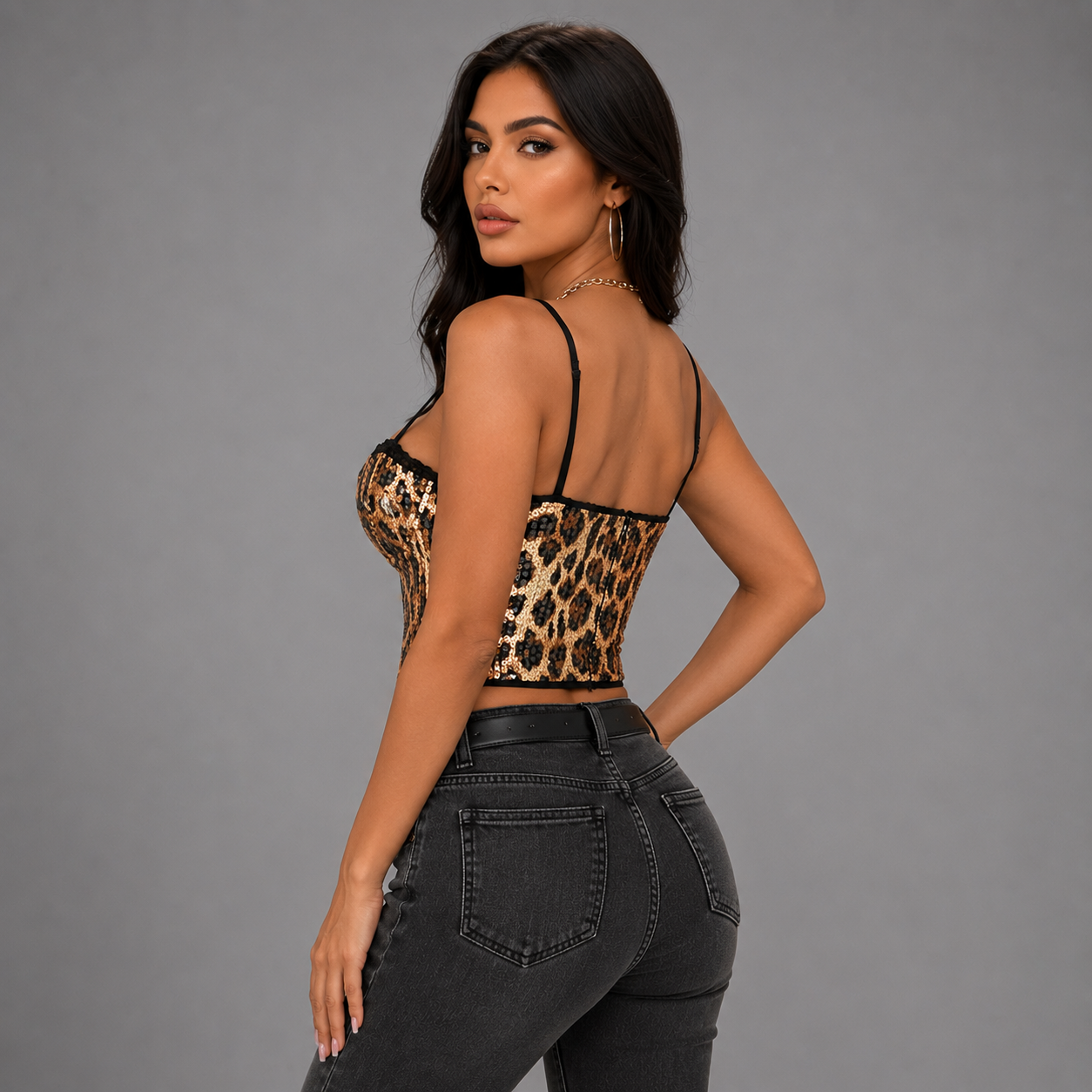 CROP TOP ANIMAL PRINT