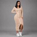 VESTIDO EN HILO CON BOTONES