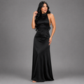 VESTIDO LARGO SATINADO