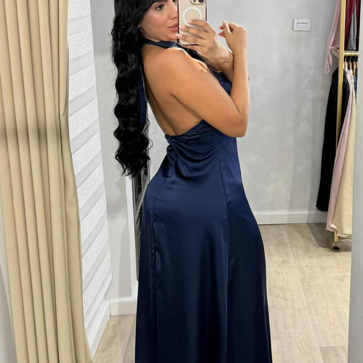 Vestido Largo Satinado