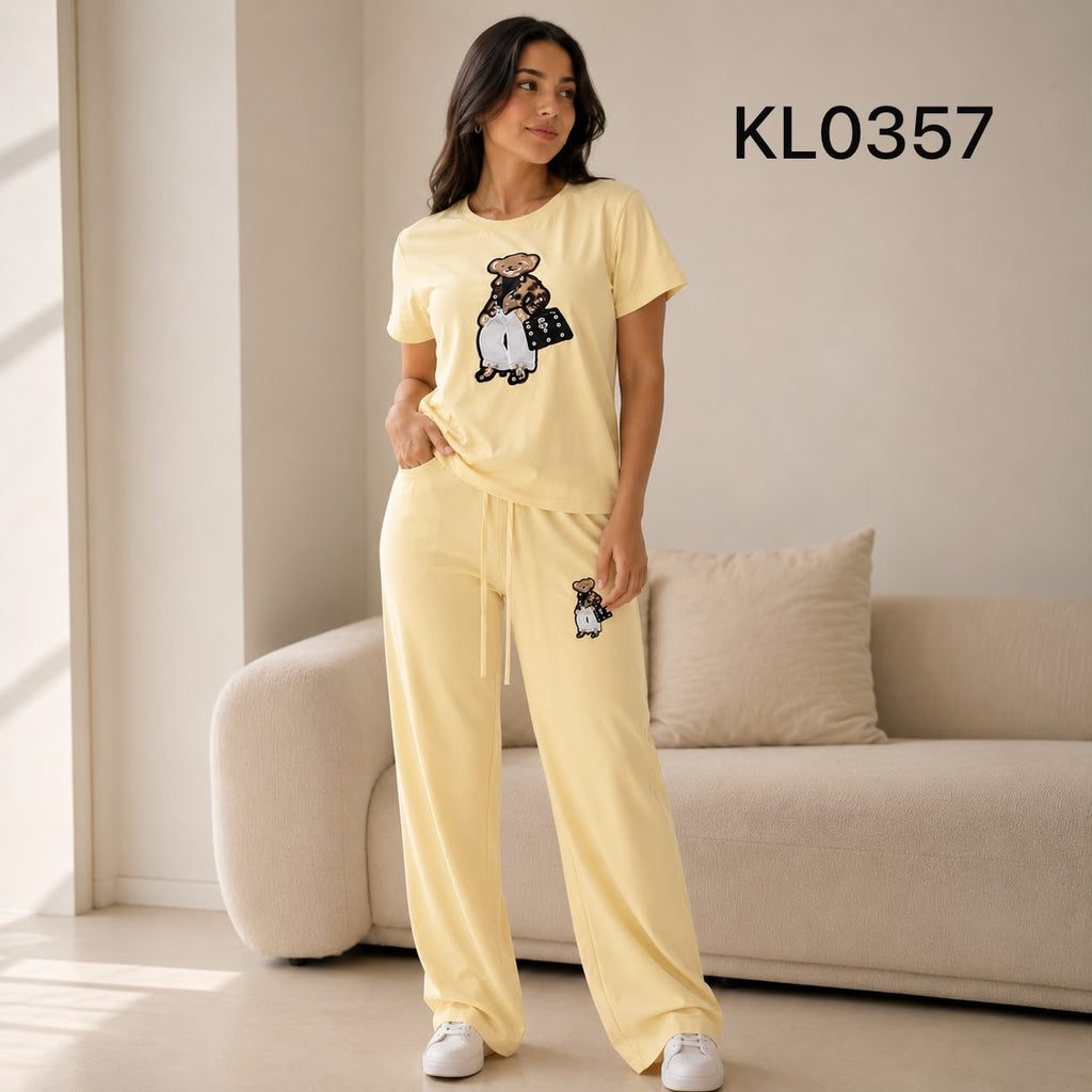 CONJUNTO DE OSO CON BRILLOS