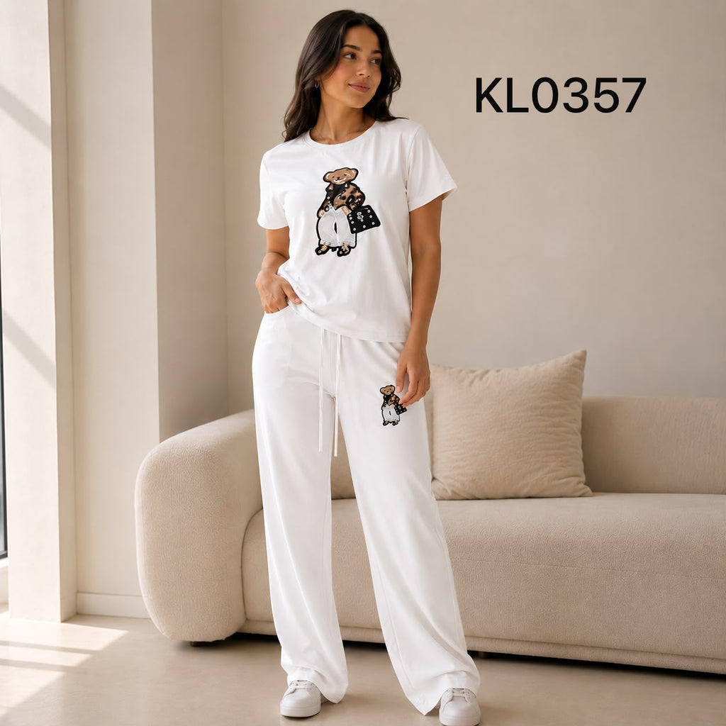 CONJUNTO DE OSO CON BRILLOS
