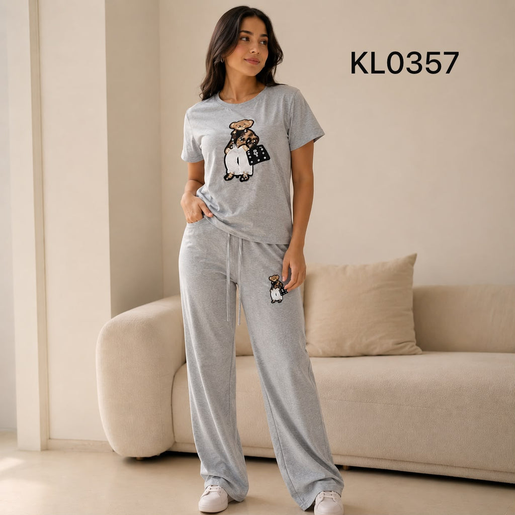 CONJUNTO DE OSO CON BRILLOS