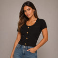 BLUSA BOTONES DORADOS
