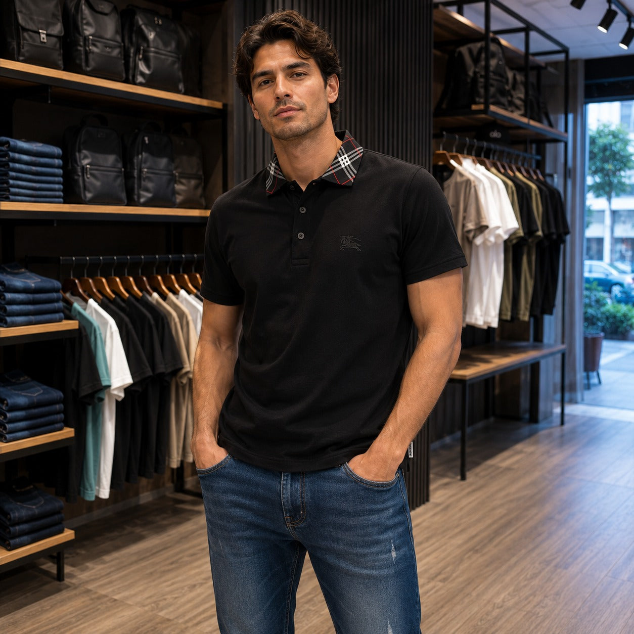 CAMISETA POLO TIPO GUCCI