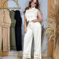 Conjunto con encaje en Bota
