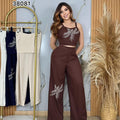 Conjunto Lino Bordado