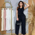 Conjunto con bordado en Ojalillo