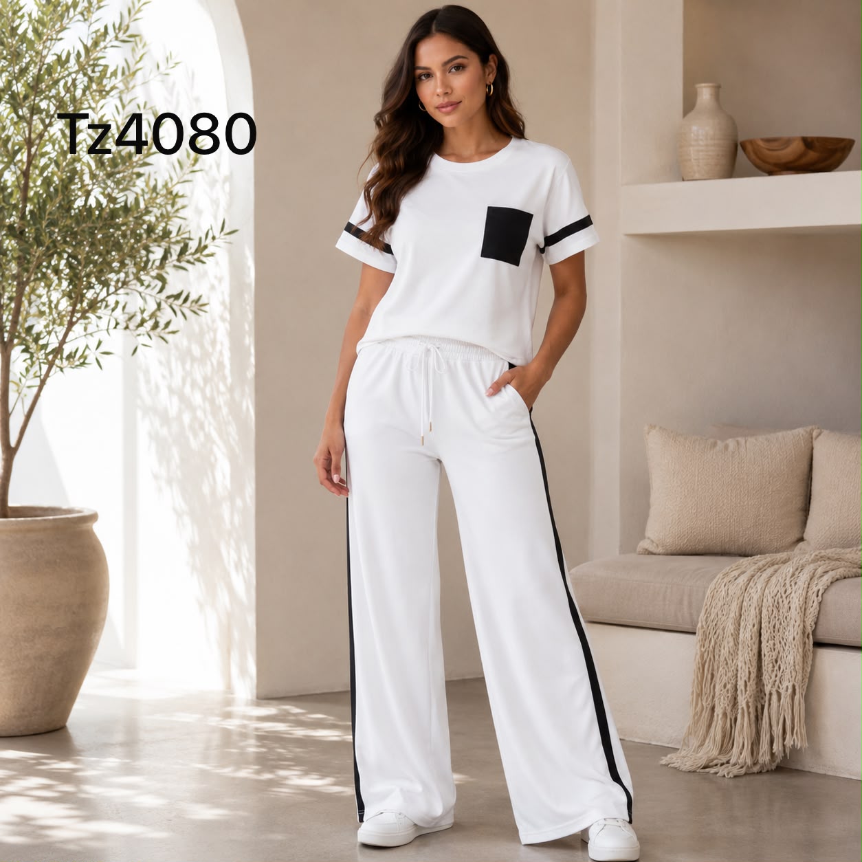 CONJUNTO TELA RIB CON LINEAS A LOS LADOS BASICO
