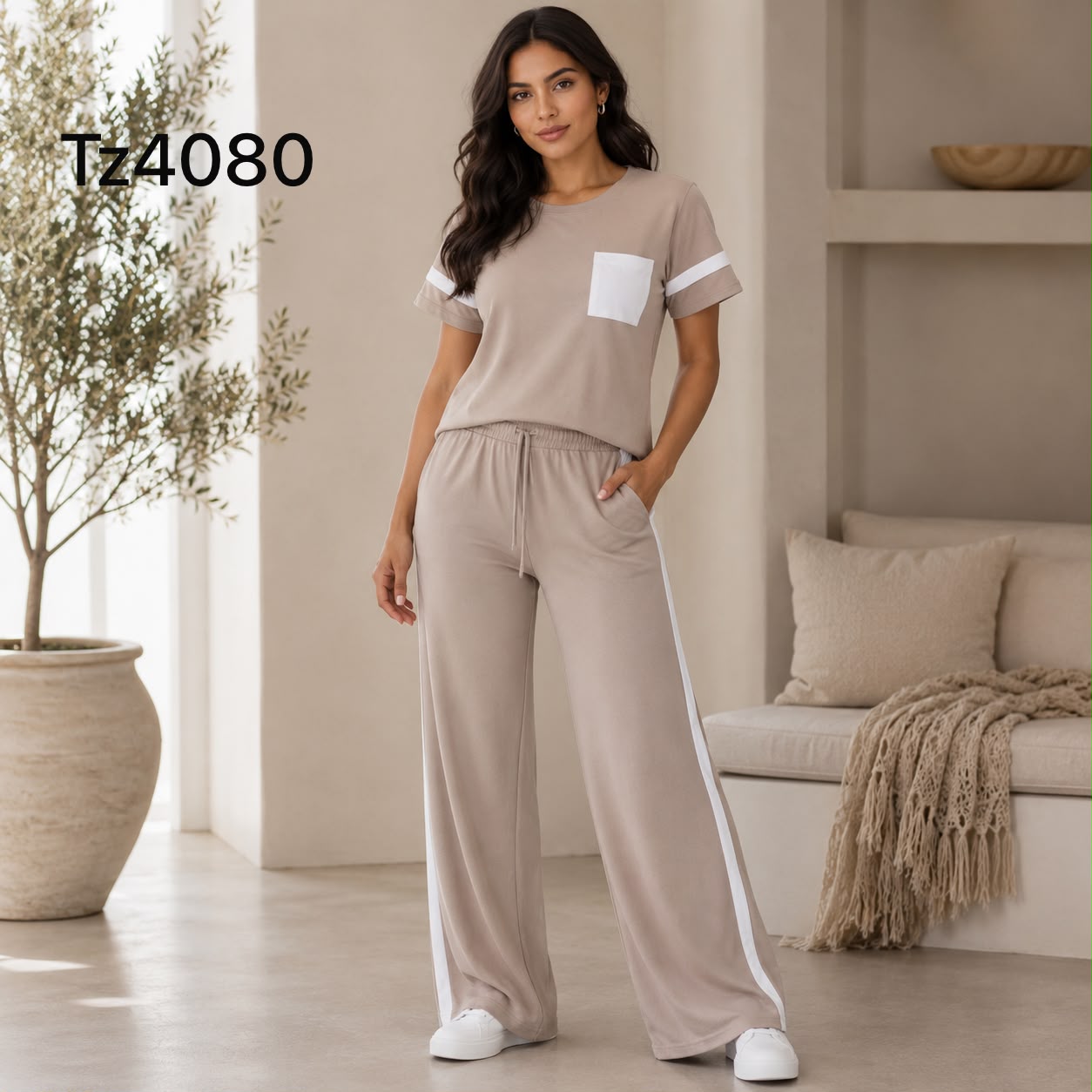 CONJUNTO TELA RIB CON LINEAS A LOS LADOS BASICO