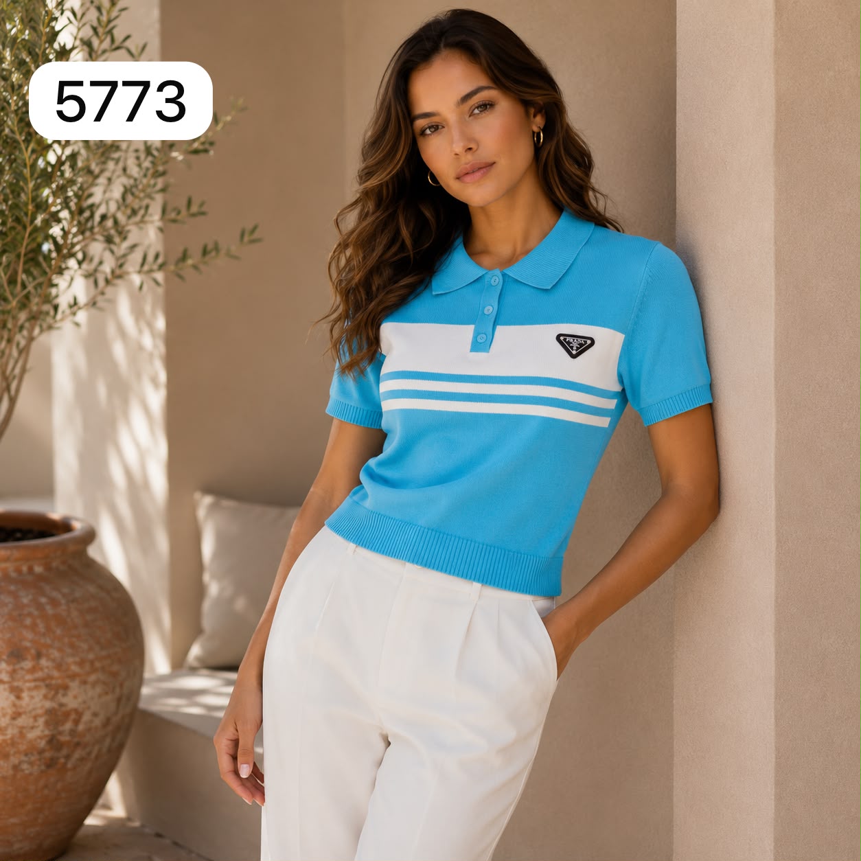 BLUSA PRADA TIPO POLO