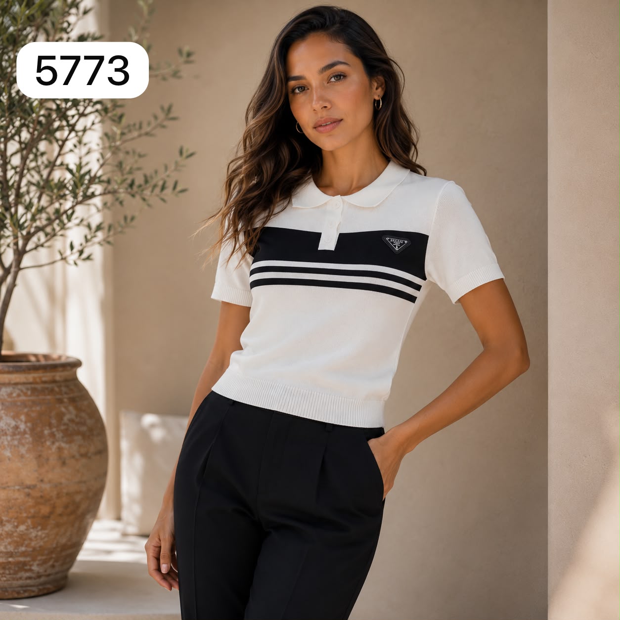 BLUSA PRADA TIPO POLO