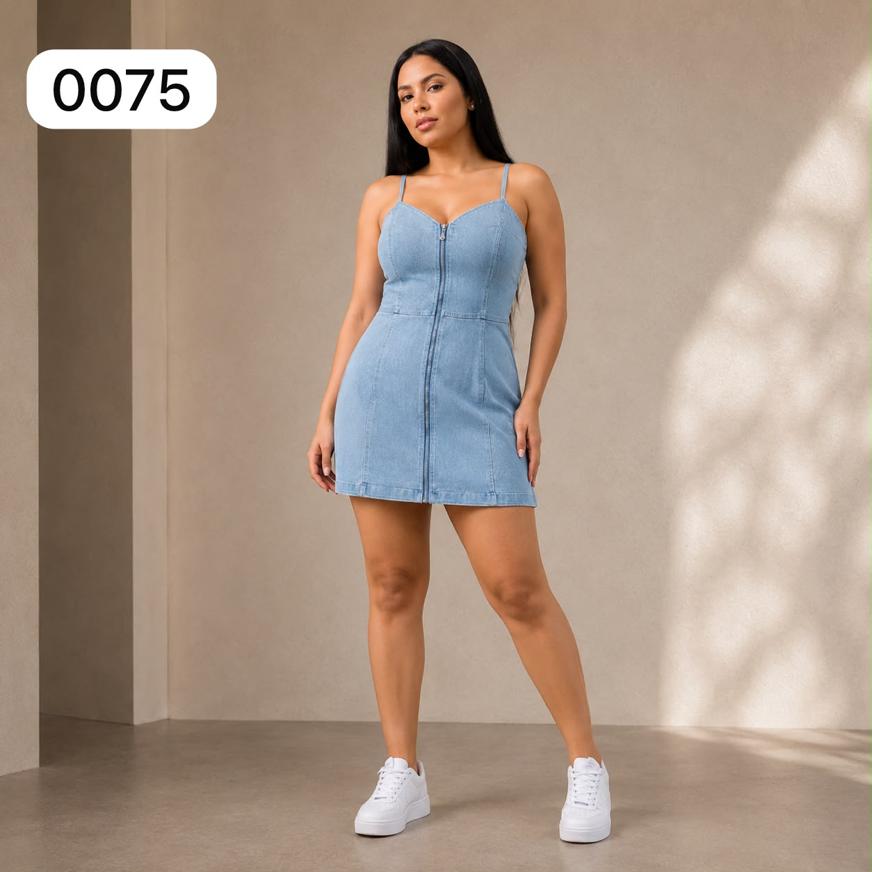 VESTIDO DE JEAN CON CIERRE