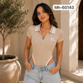 BODY EN HILO TIPO POLO- MIU MIU