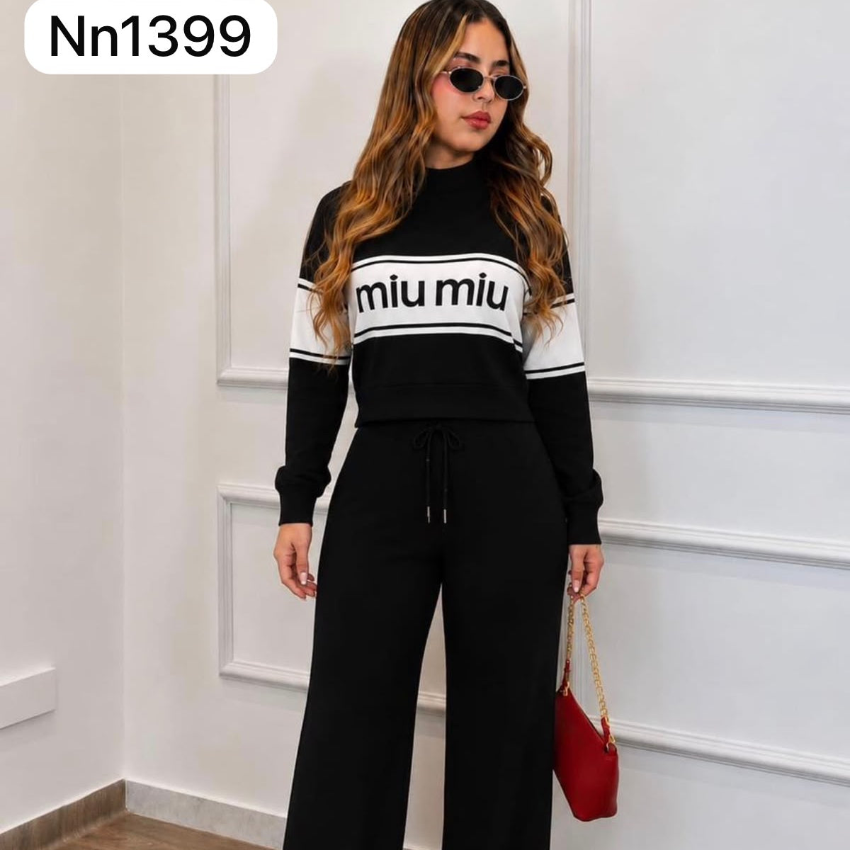 CONJUNTO EN HILO MIU MIU CUELLO TORTUGA
