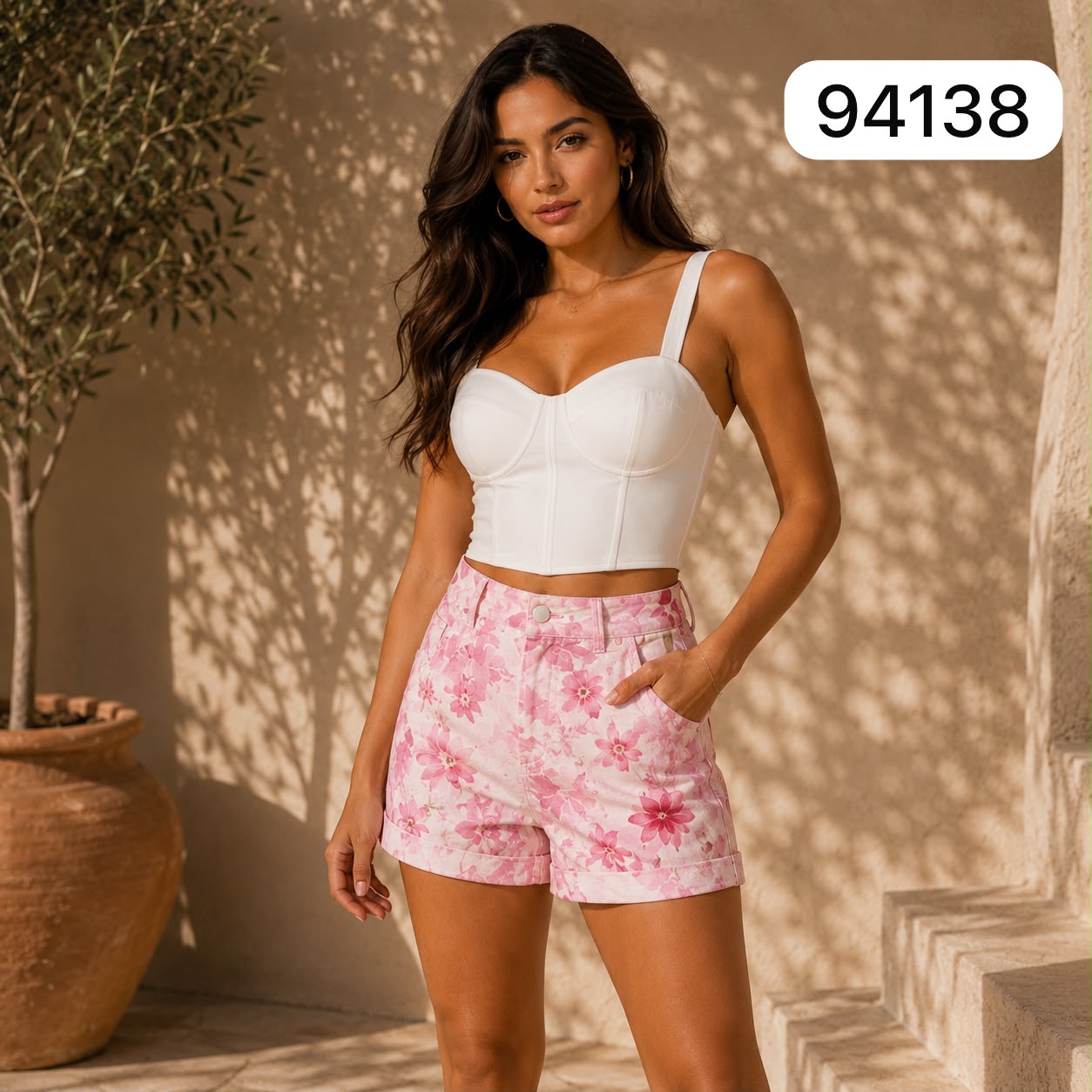 SHORT FLORAL PRIMAVERA