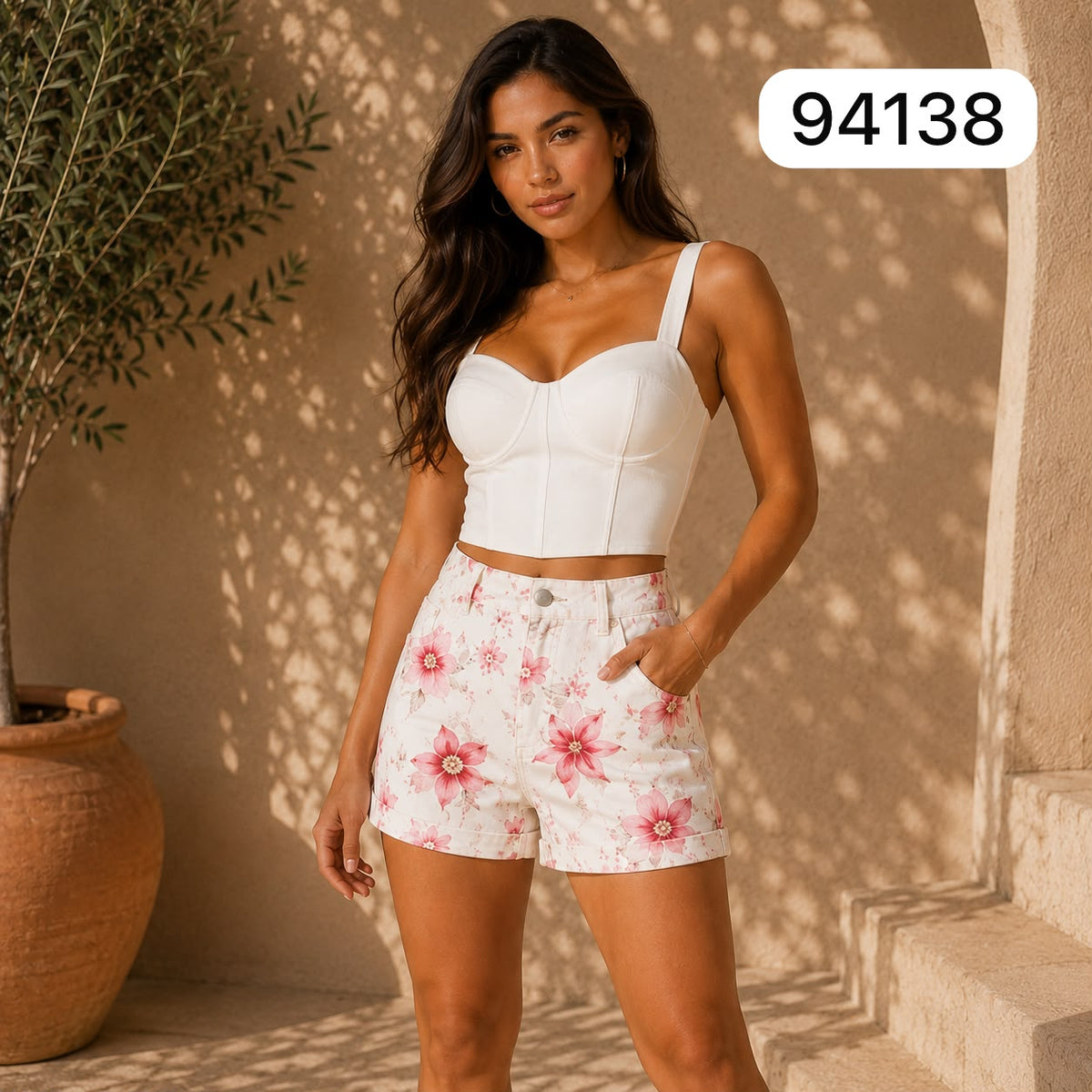 SHORT FLORAL PRIMAVERA