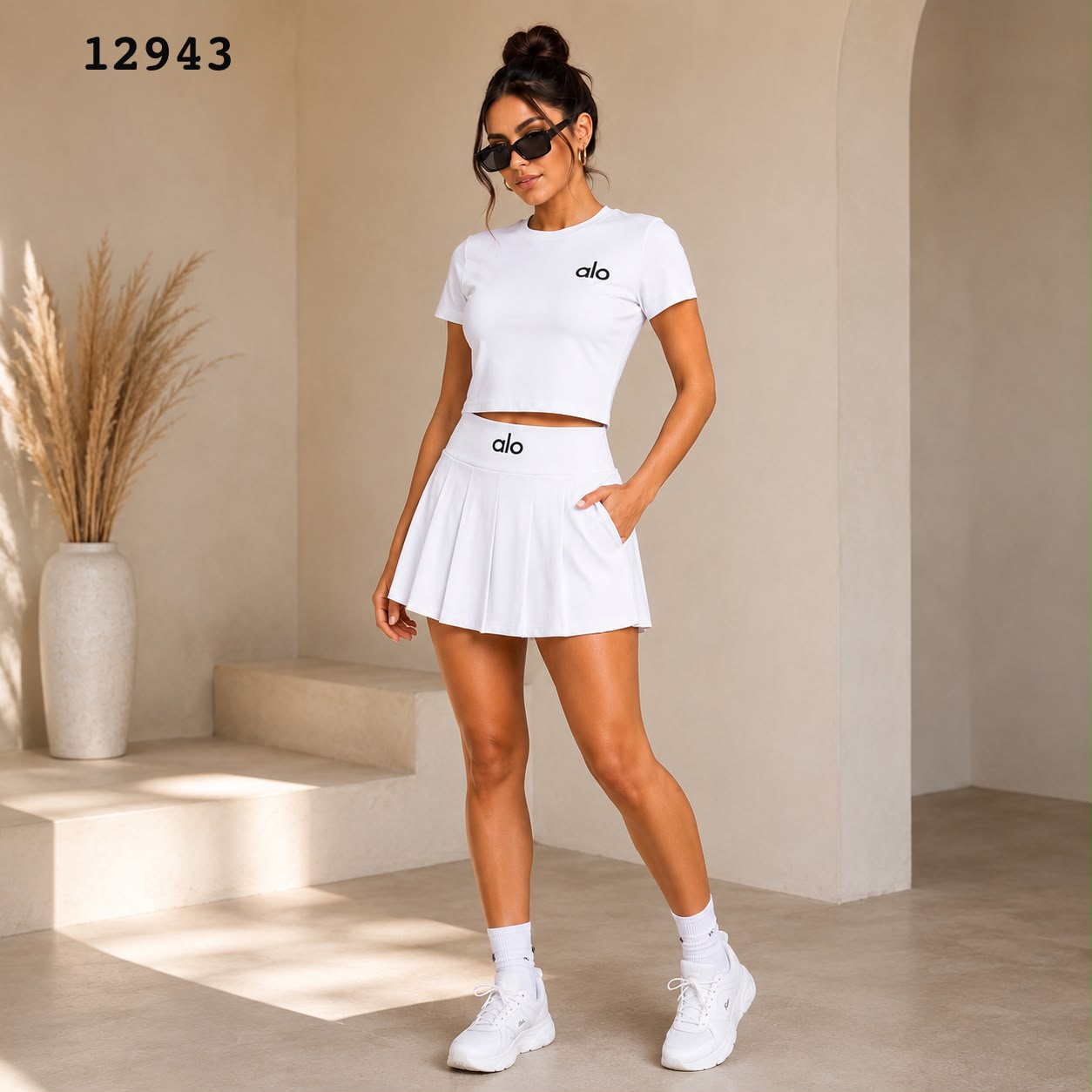 SET DEPORTIVO FALDA SHORT-ALO