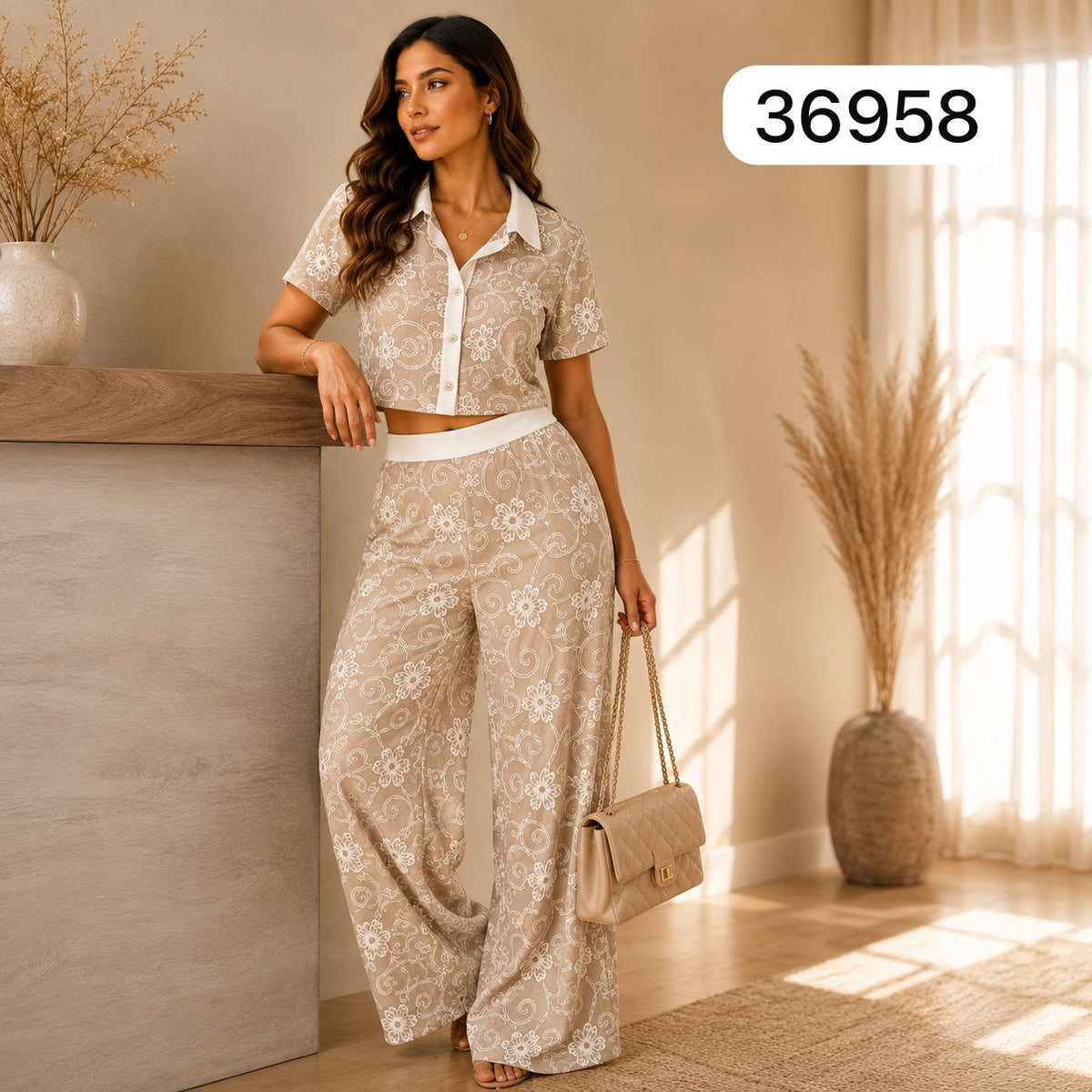 CONJUNTO FLORAL ELEGANCE – SET DE 2 PIEZAS