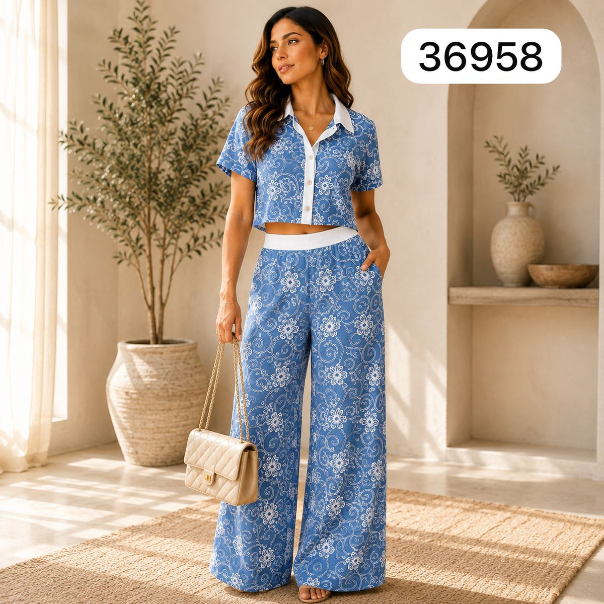 CONJUNTO FLORAL ELEGANCE – SET DE 2 PIEZAS