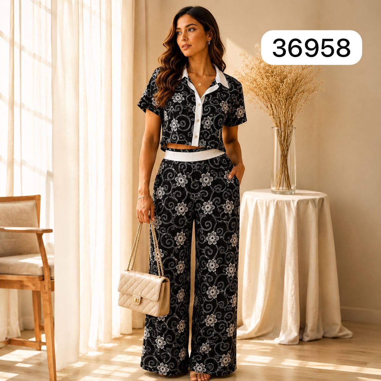 CONJUNTO FLORAL ELEGANCE – SET DE 2 PIEZAS