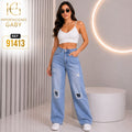 JEAN MOM TIRO ALTO CON ROTOS