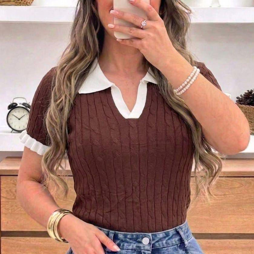 Blusa en Hilo tipo Polo