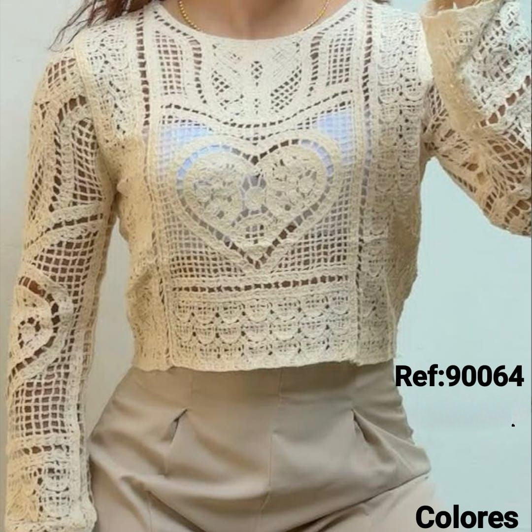 Blusa manga larga ojalillo