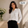 BLUSA DE BOTONES Y PUNTICOS
