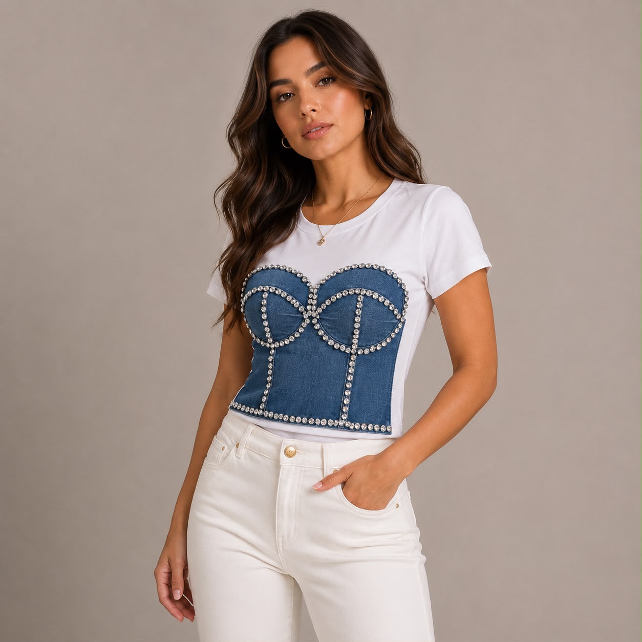 BLUSA ESTAMPADO CORSET