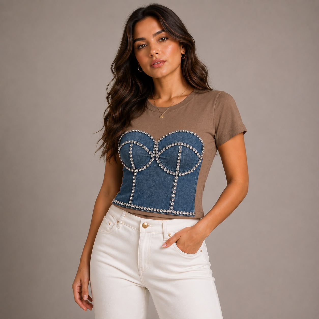 BLUSA ESTAMPADO CORSET