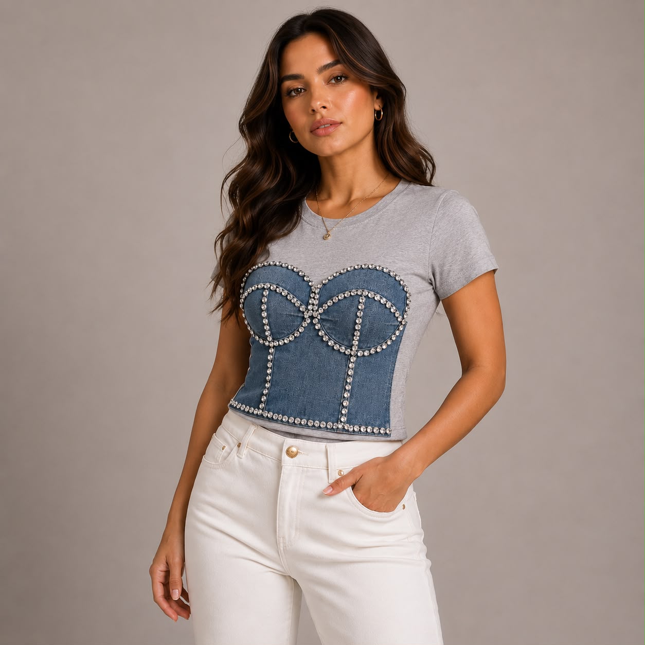 BLUSA ESTAMPADO CORSET