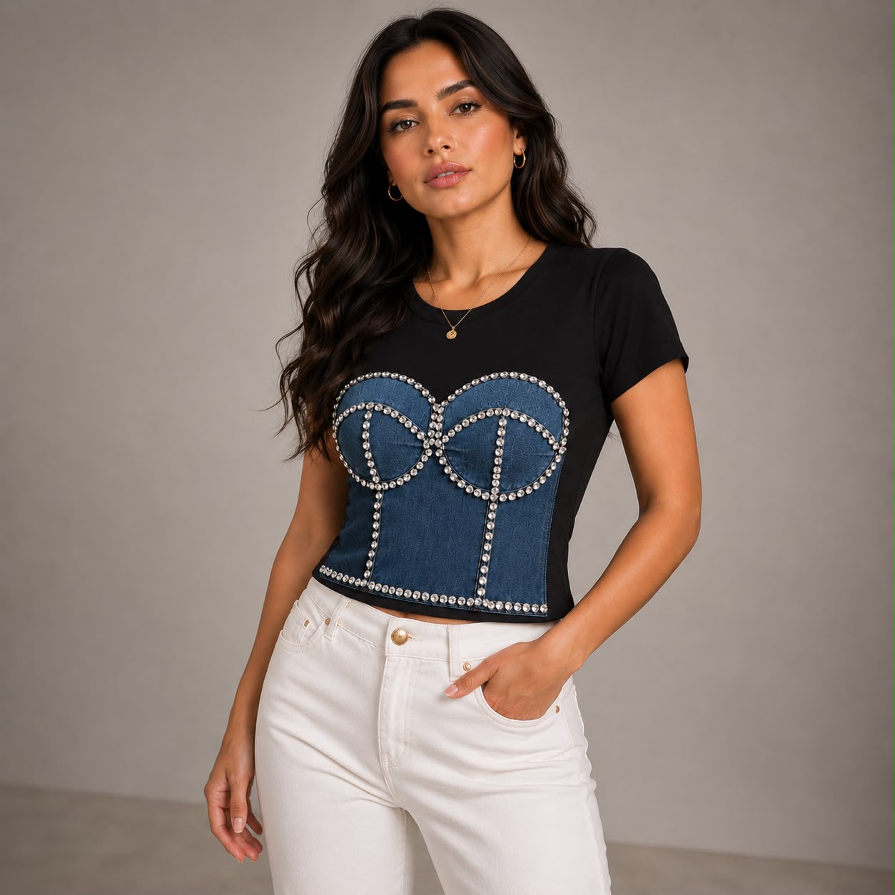 BLUSA ESTAMPADO CORSET